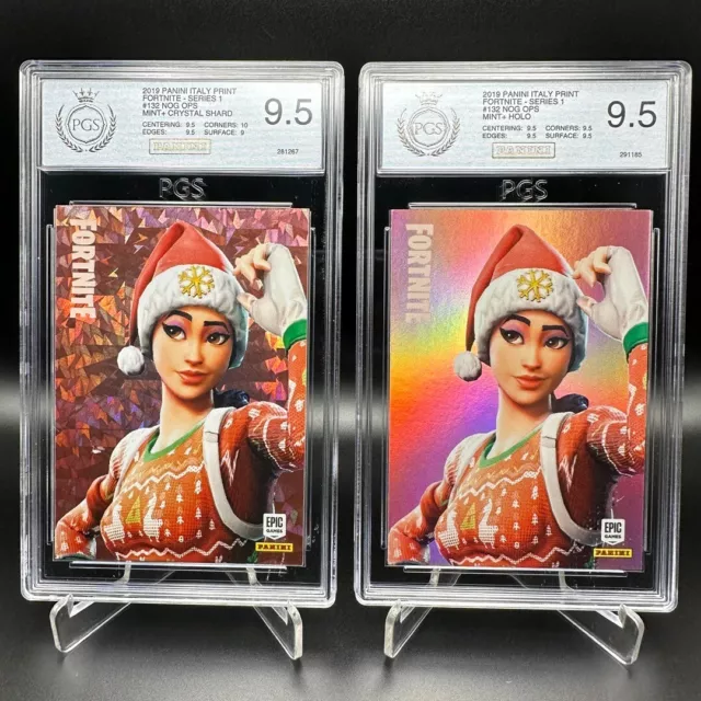 Panini Fortnite 2019 #132 NOG OPS Duo Crystal+Holo 9.5 no PSA