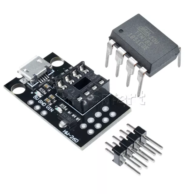 Micro USB Mini ATTINY85 Development Programmer Board for Tiny85-20PU DIP-8 IC