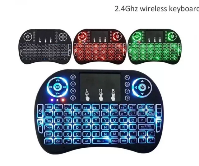 Mini Portable Wireless Keyboard Touchpad USB For Android Smart TV Box PC Laptop