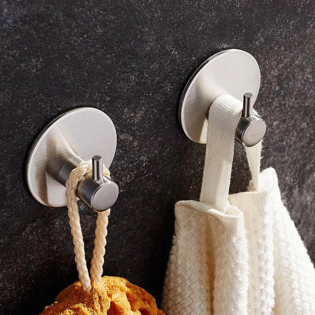 Stainless Steel Bathroom Lavatory Towel Hanger Wall Mounted Single Clothes Hook