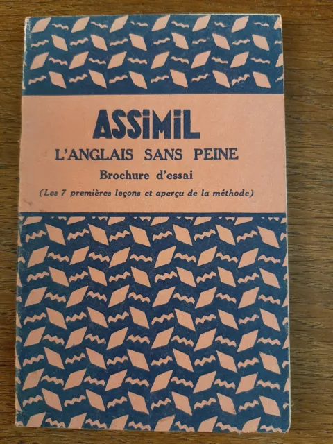 Livre, Assimil, L'anglais sans peine, brochure d'essai, 1957