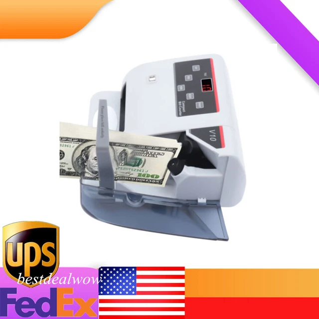 MONEY BILL COUNTER Counting Counterfeit Detector UV/MG/WM Cash Bank Use