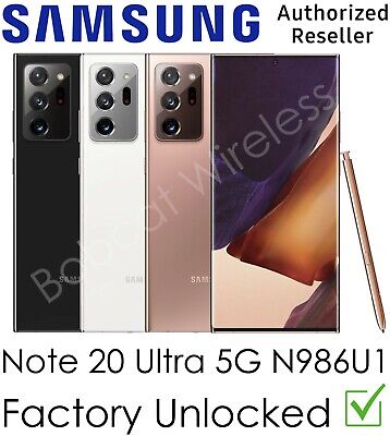 Samsung Galaxy Note 20 Ultra 5G N986U1 128GB - (Factory Unlocked) - Open Box -
