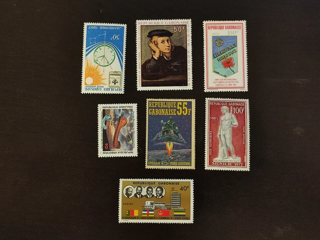 AN82/ Gabun - Gabon - Sammlung 3 - 1971 1972 1974 1981 - MNH