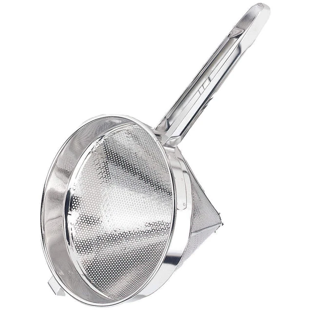 CRESTWARE CCS8C Mesh Strainer,8 in. H,Steel,Coarse