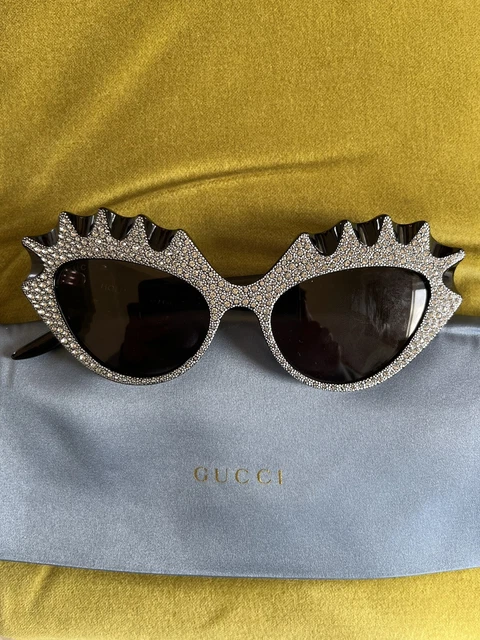NEW GUCCI SUNGLASSES “Hollywood Forever” Crystal Diamond Cat  display picture 1