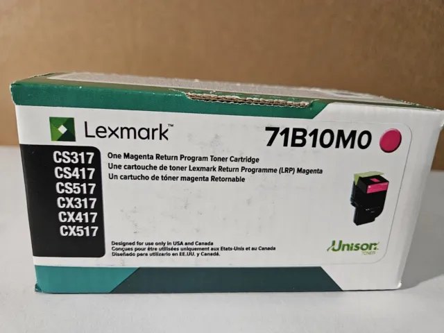 Lexmark 71B10M0 Return Program Magenta Toner Cartridge