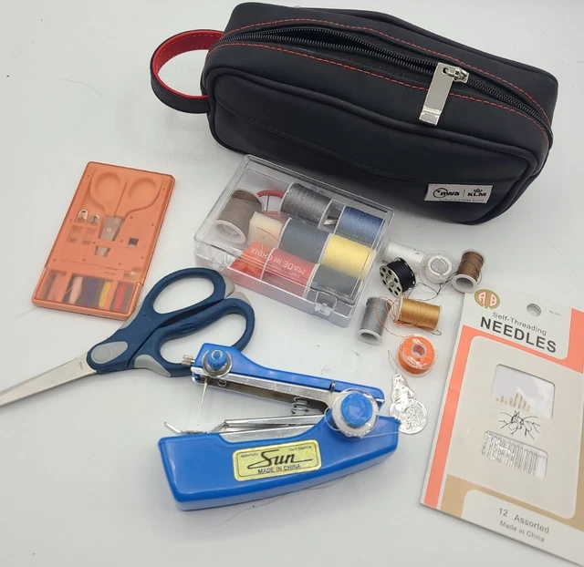 VINTAGE SUN AUTOMATIC Feed Hand Held Sewing Machine bundle with needles