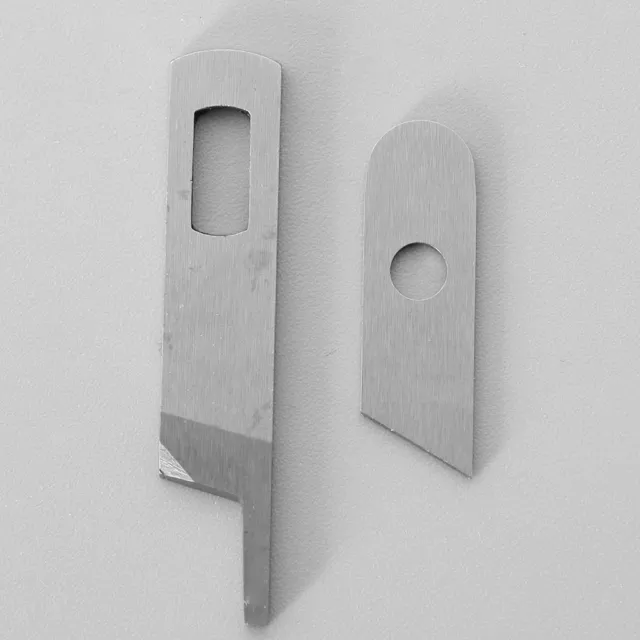 2Pcs Overlocker Upper Lower Blade for SINGER Sewing Machine Attachment 3