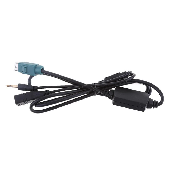 Auto AUX Audio Cable Car Connector Cable Adapter for Android Phone 1.5m