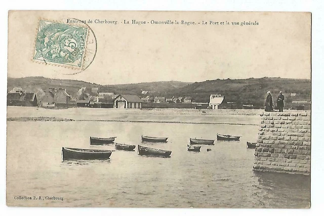 50 La Hague Omonville La Rogue Le Port Et General View