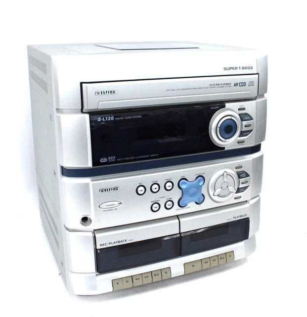 AIWA Z-L120 DIGITAL Hi-FI System CD Stereo Cassette Receiver CX-ZL120K ...