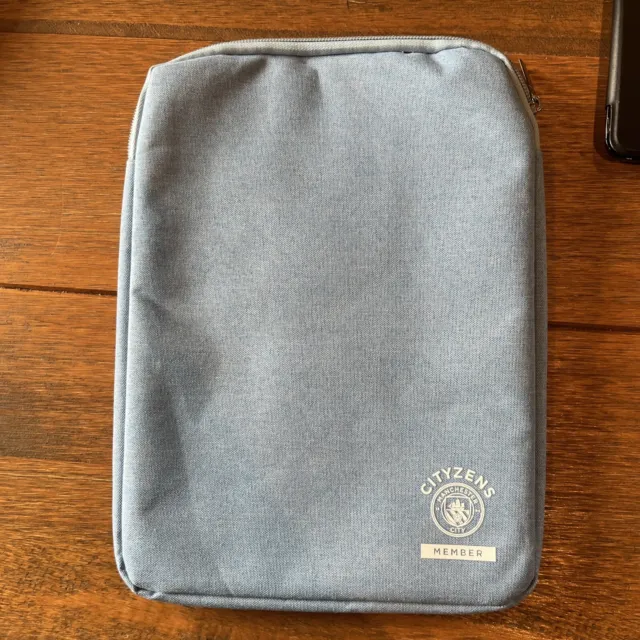 Brandneu Manchester City Cityzens iPad Tablet Hülle, Tasche Reißverschluss 11 Zoll x 8 Zoll