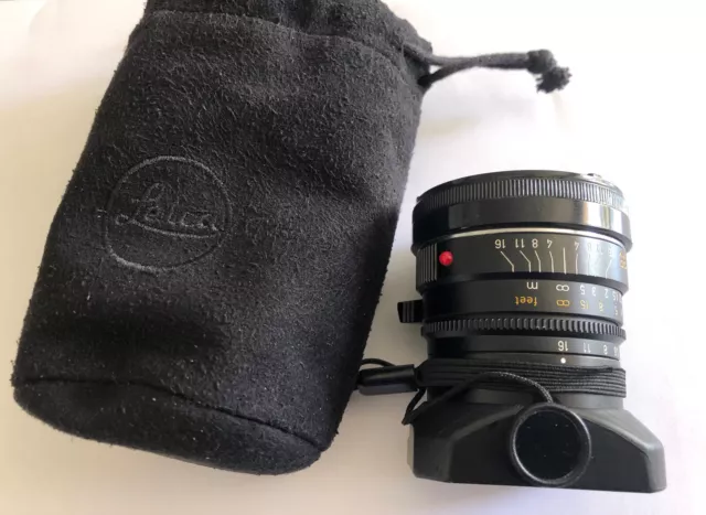 Leica objectif 35mm f2.5 SUMMARIT-M + pare-soleil 12459 + capuchon de protection