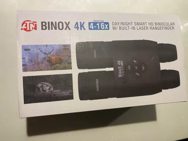 ATN BinoX-4K 4-16X  Full HD Smart Day/Night Binoculars with Laser Range Finder