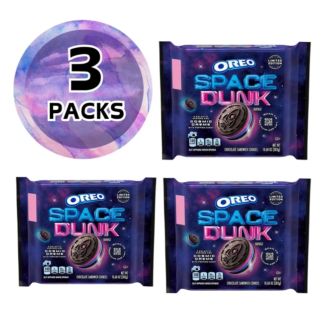 2024 LIMITED EDITION Oreo Space Dunk Chocolate Sandwich Cookies / Rare