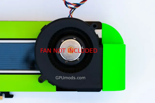 Nvidia Tesla Compact Blower Fan Kit for K20 K40 K80 M10 M40 M60 P40 P100 V100s