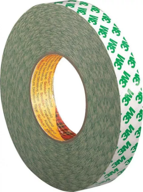 3M 9087 White Double Adhesive Sided Plastic Tape, 0.26mm Thick, 5.2 N/cm, PVC B