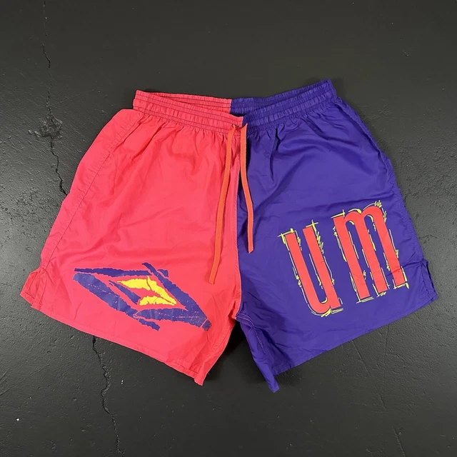 Vintage 90s Umbro Um Bro? Neon Colorful Soccer/Football Shorts. Size Medium