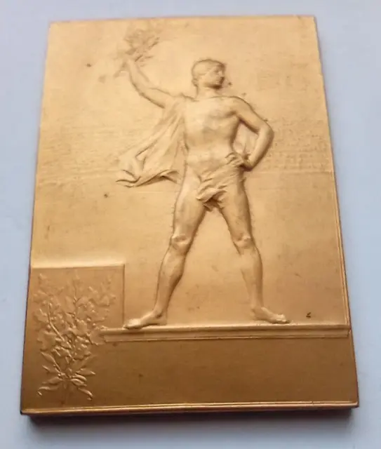 Paris 1900 Olympic Games Participation Plaque / Medal