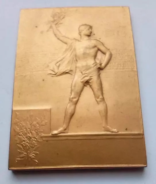 Paris 1900 Olympic Games Participation Plaque / Medal