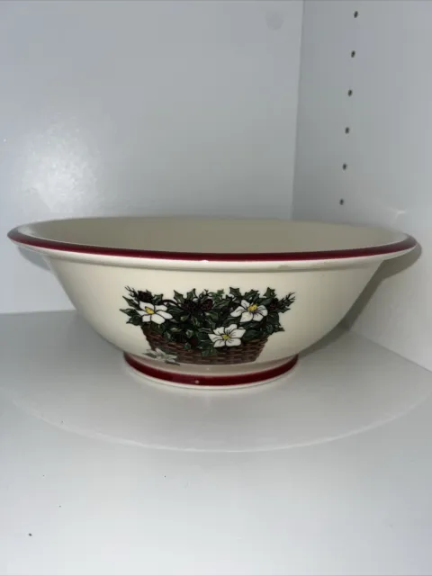 The Workshops Of Gerald E. Henn Pottery Bowl Roseville Spongeware Handmade USA