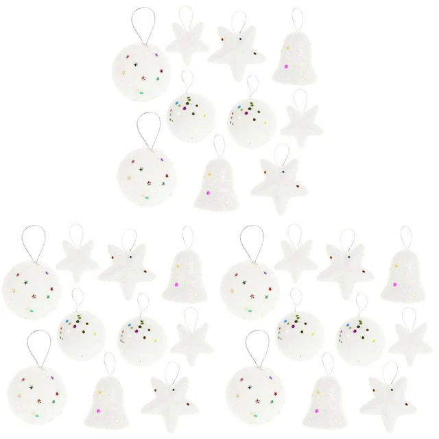 360 Pcs Foam Pendant Christmas Tree Baubles Filler Christmas