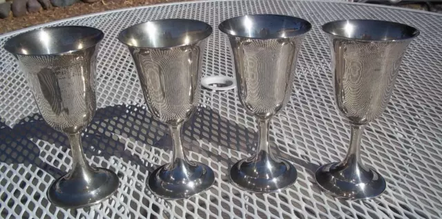 4 Vintage International Sterling Lord Saybrook P664 Sterling Silver Cup Goblet
