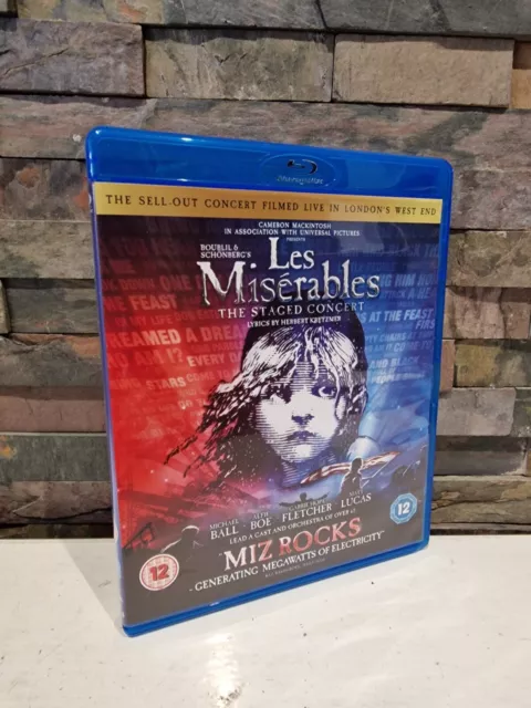 Les Miserables - The Staged Concert - Miz Rocks Blu Ray - UK.