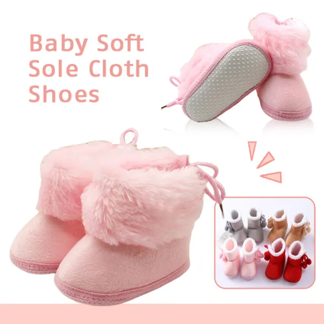 Pantofole neonata bambina ragazzi calze scarpe antiscivolo stivali inverno caldo 1x
