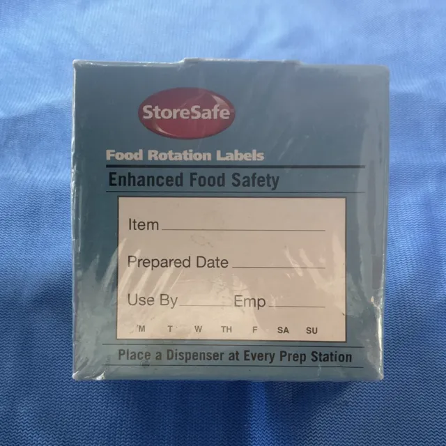 Store Safe Cambro 250  Dissolvable Label Food Rotation Unopened 250 Count
