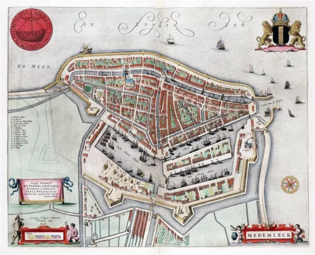 Reproduction plan ancien de Medemblik 1649