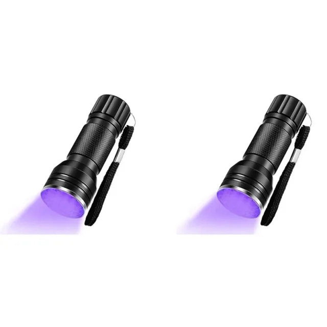 2X Torcia Un Luce Nera UV 21 LED Rivelatore Torcia per Urina di Cane Pet To2780