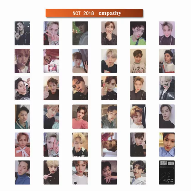 Tarjetas fotográficas de empatía Kpop NCT U 127 2018 hechas a sí mismas JENO MARK tarjeta fotográfica de autógrafo