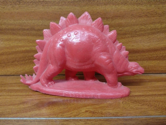 Vintage Souvenir Red Stegosaurus Dinosaur Sinclair Dinoland