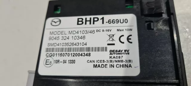 MAZDA 3 BM CENTRE CONSOLE USB, AUX, SD CARD, 2013-2016 BM MAZDA md4103/46 2