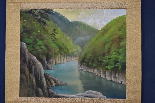 Oiseau PEINTURE JAPONAISE KAKEJIKU ROULEAU SUSPENDU ROSEAU ANCIEN DU