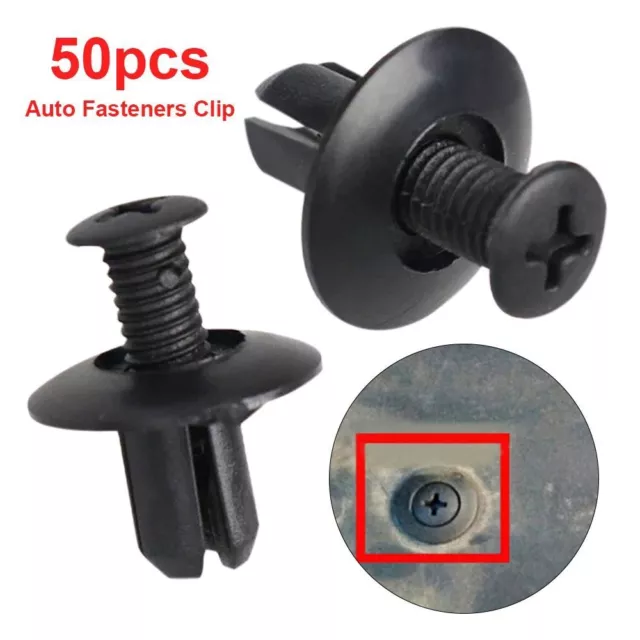 8mm Loch Halte klammern Schwarz Nieten befestigungen Push-Clip for Hyundai