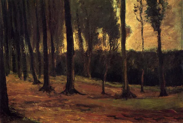 Dream-art Oil painting Vincent Van Gogh - Edge of a Wood landscape in oil canvas