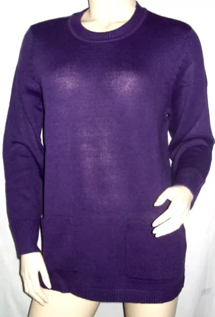 Pull violet, 2 poches, 100% Acrylique, taille 42, Neuf++++++++++