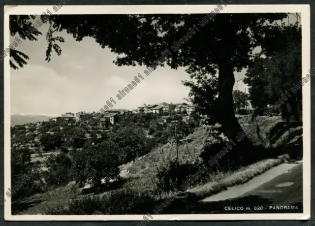 COSENZA CELICO 01 Cartolina VIAGGIATA 1957 REAL PHOTO