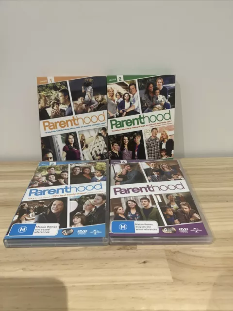 Parenthood Complete Seasons 1-4 PAL Region 2 & 4 DVD Set VGC Free Tracked Post!
