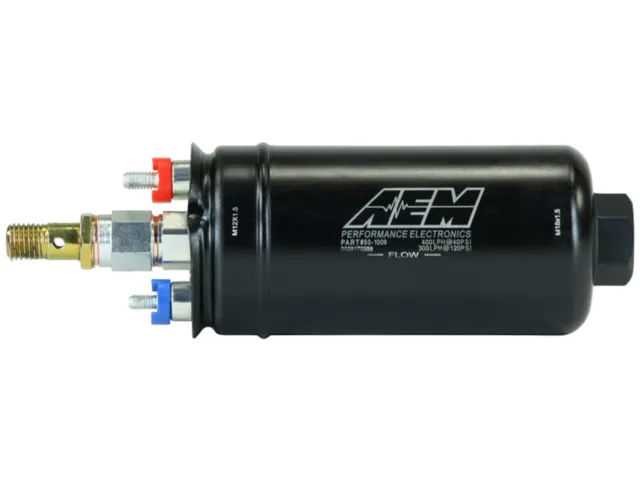 AEM Electronics 60mm Diameter Metric Inline High Flow Fuel Pump 400LPH / 90GPH