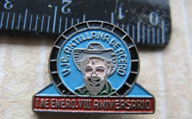 Cuba RIVOLUZIONE COMUNISTA VINTAGE PIN BADGE RARO