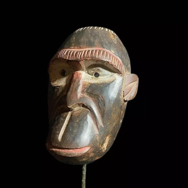 Affenmaske aus Holz geschnitzt Afrika Baule Guro Schöne Affenmaske-8169 2