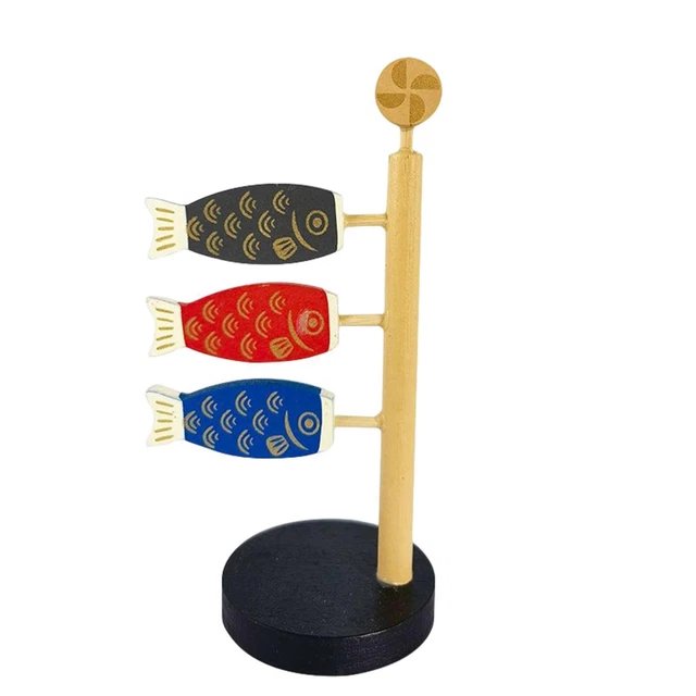 Fischflaggenfiguren im japanischen Stil, dekorativ für Wohnzimmer, Bar, Büro