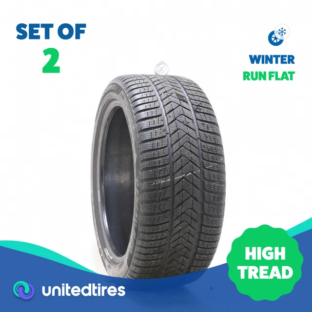 Set of (2) Used 275/40R20 Pirelli Winter Sottozero 3 Run Flat 106V - 9-9.5/32