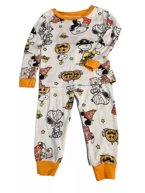 Halloween PEANUTS size 2T Pajama Set 2-piece SNOOPY/VAMPIRE & MUMMY
