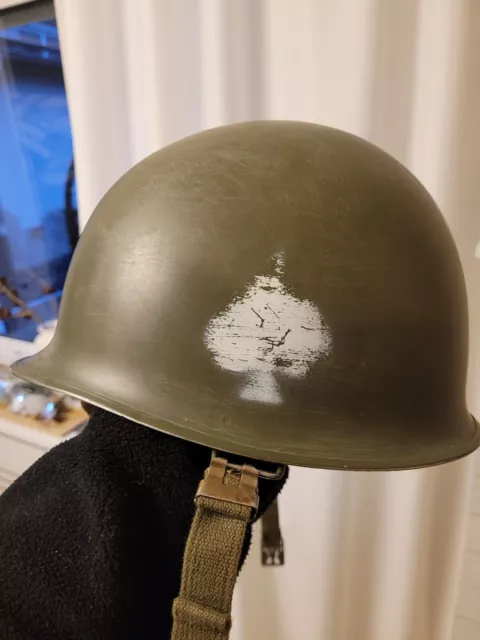 US Army  Stahlhelm Komplett Innenhelm + Ersatz Tarnnetz-Vietnam, D-Day  RETRO!!!