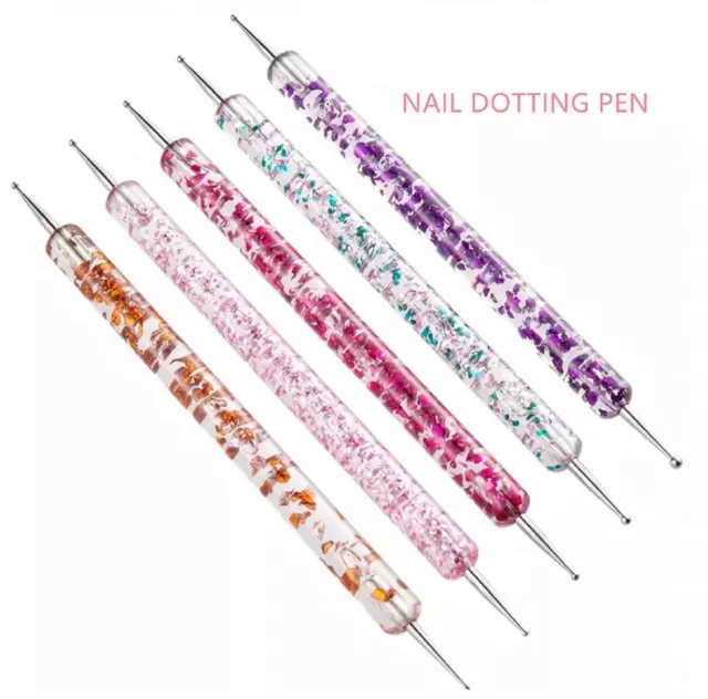 5 Rhinestone Picker Pen Wax Tool  For Nails Dotting Craft Gems Diamonds Nail Art